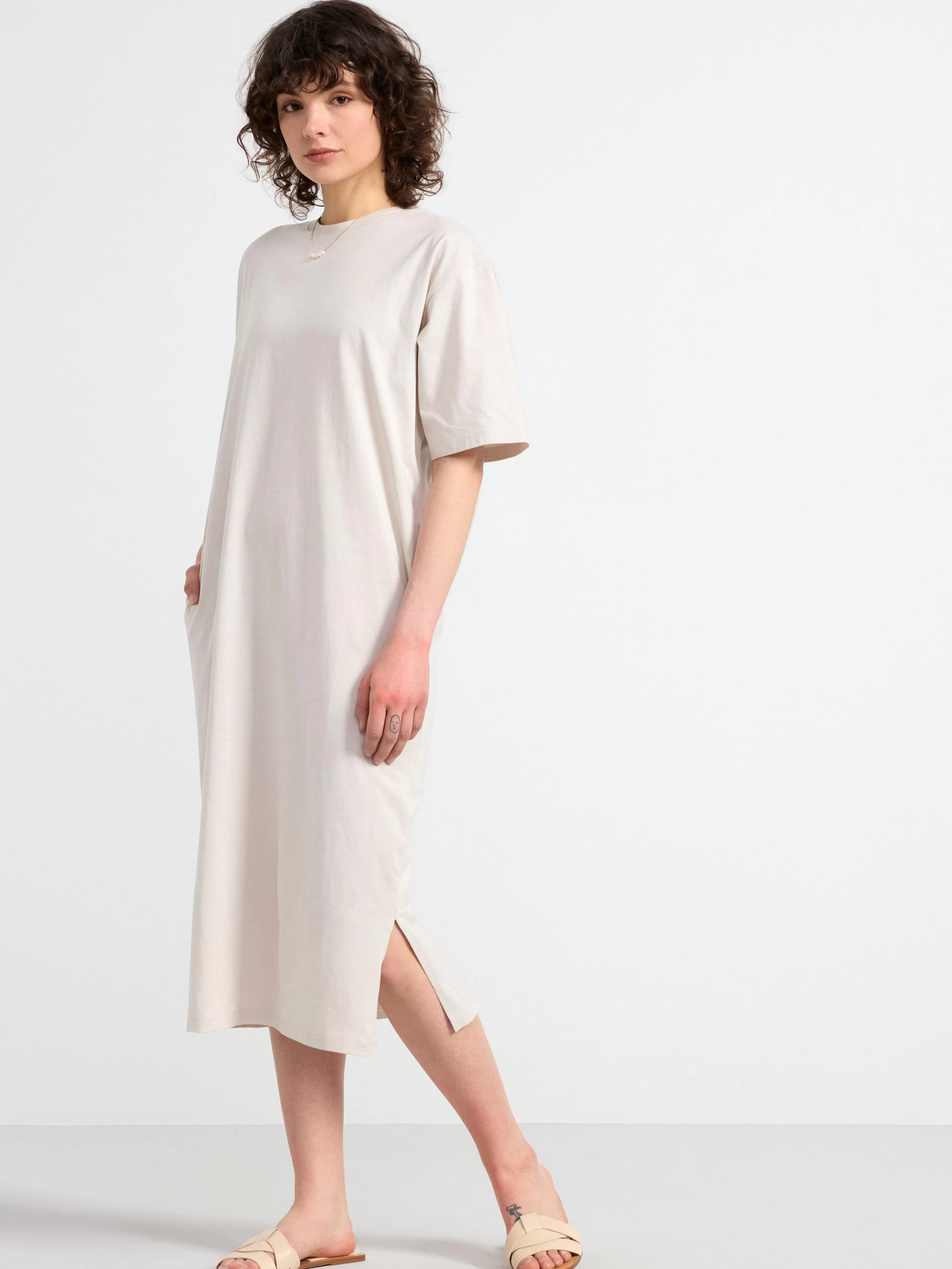 Dam Lindex Kortarmad T-Shirtklanning