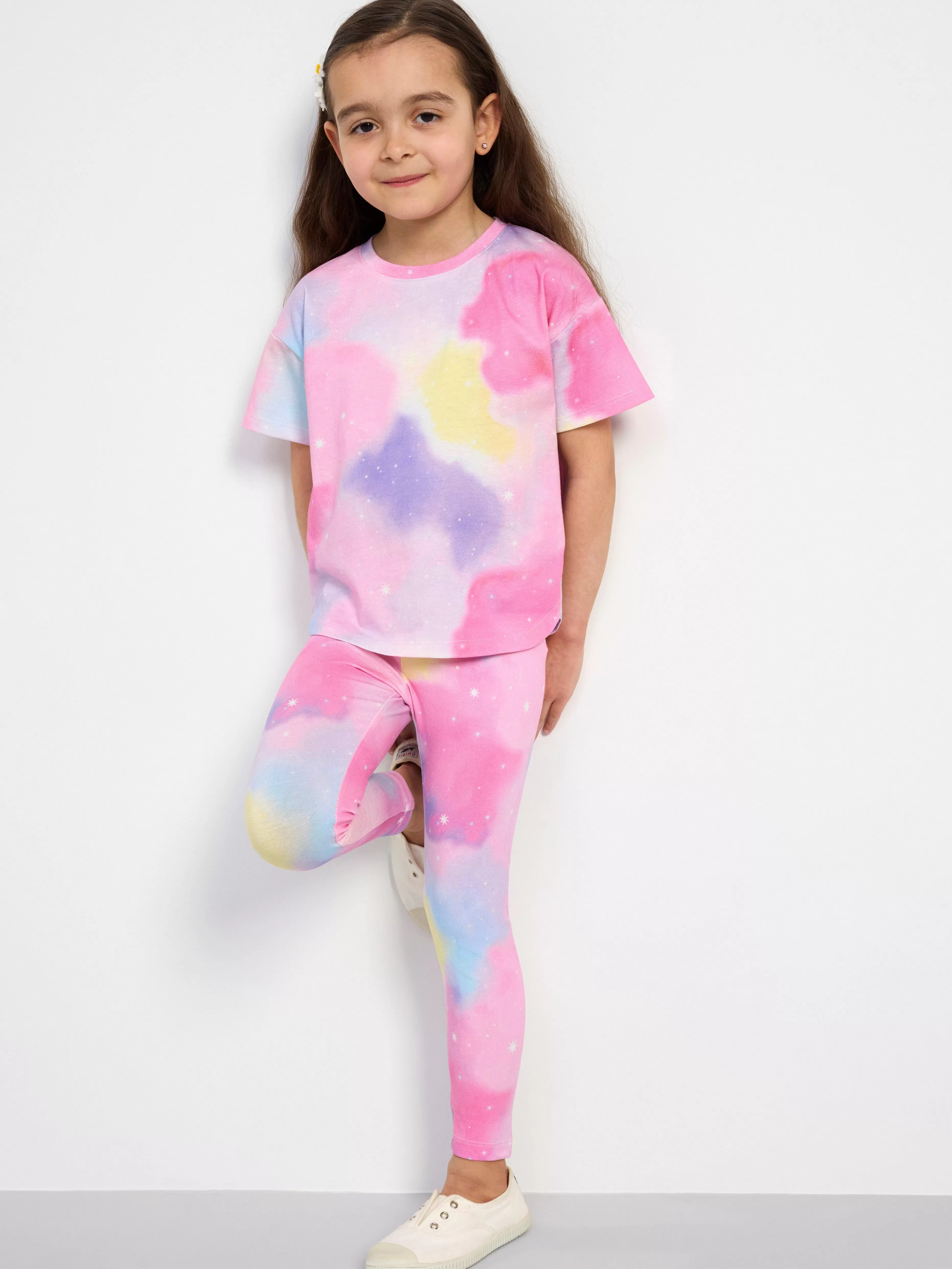 Barn Lindex Leggings Med Regnbagsfarger