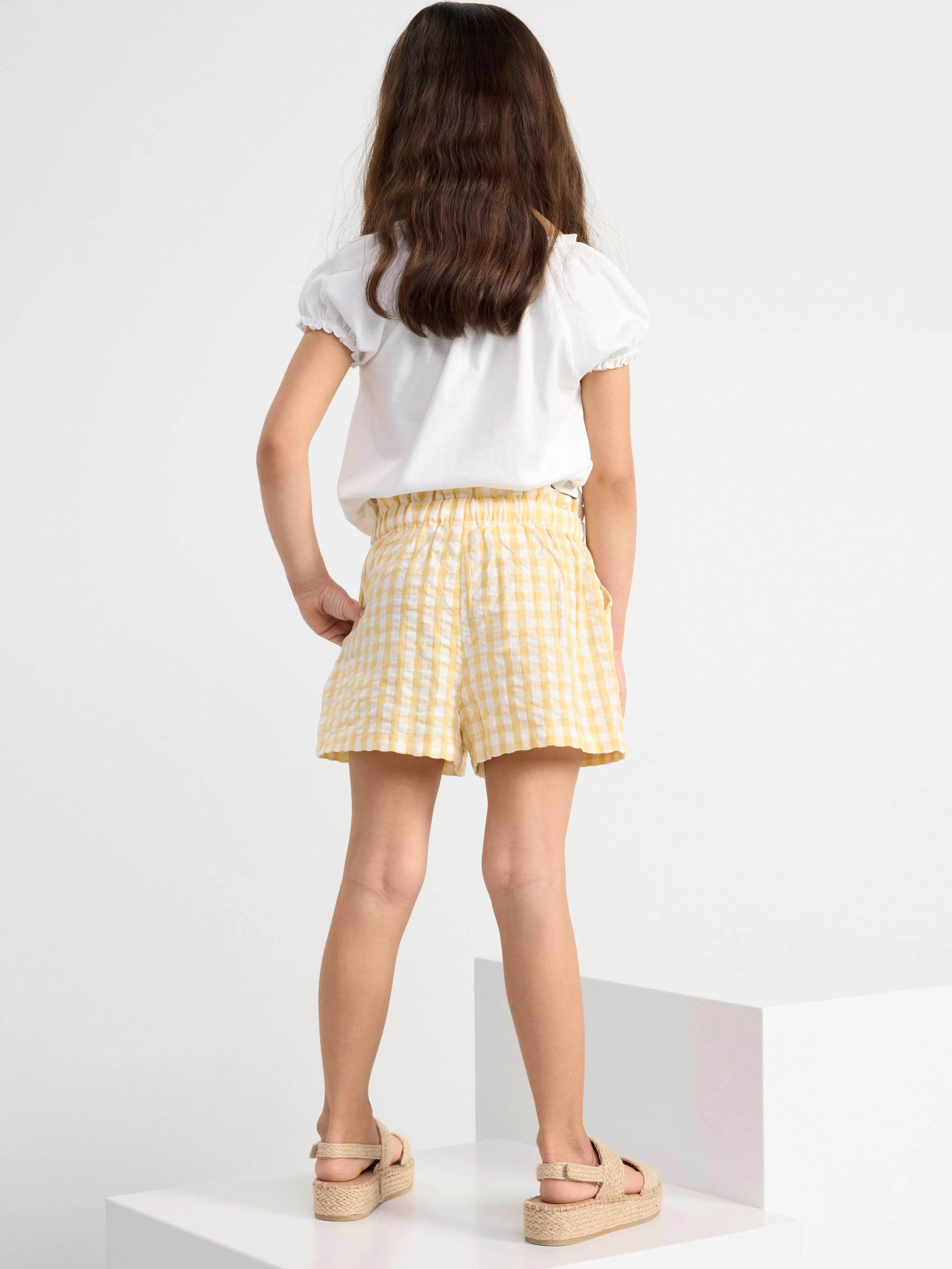 Barn Lindex Rutiga Shorts I Backebolja