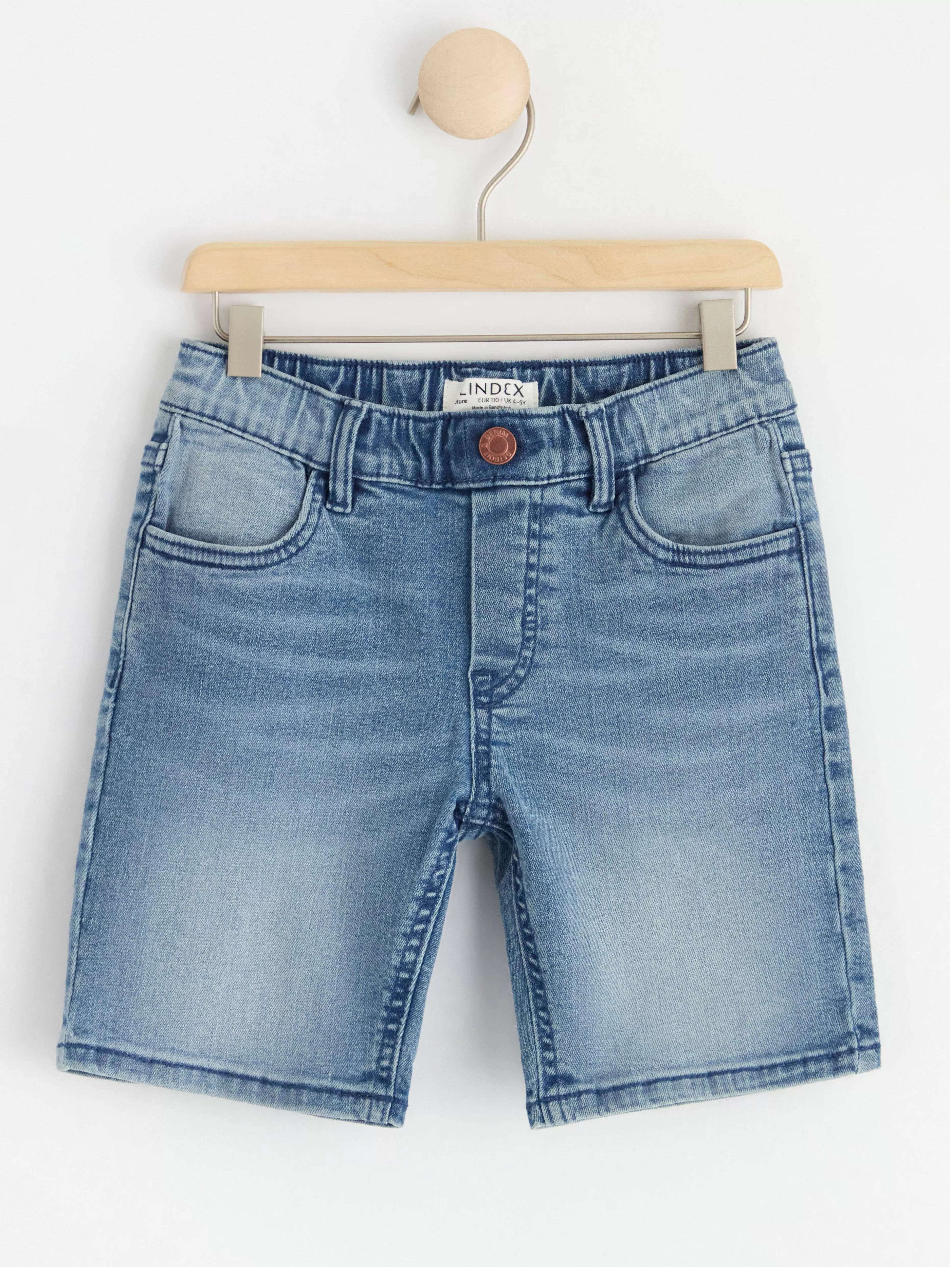 Barn Lindex Sture Pull-Up-Shorts Imed Normalhog Midja Och Rakt Ben