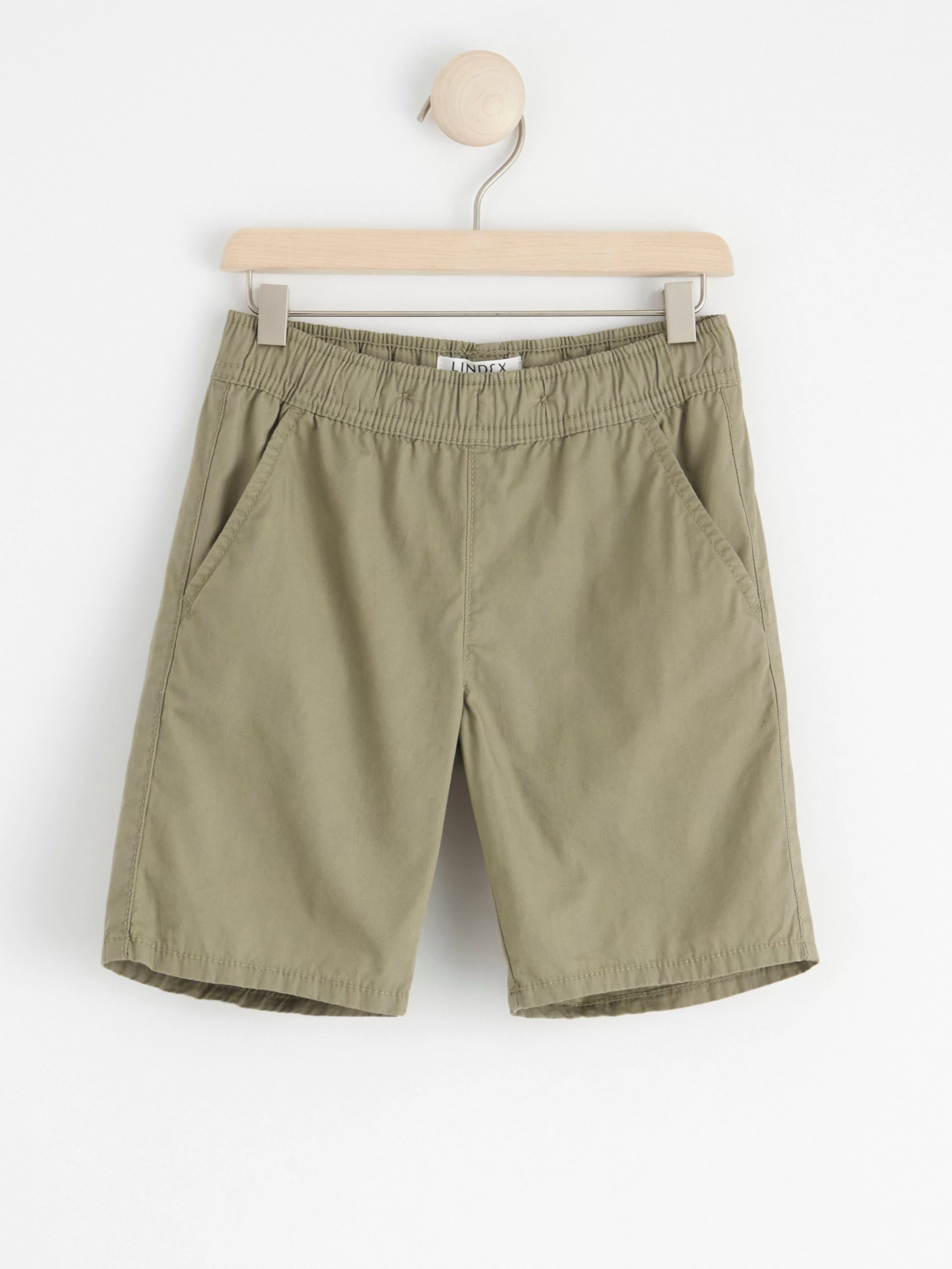 Barn Lindex Sven Poplinshorts Med Raka Ben Och Normalhog Midja