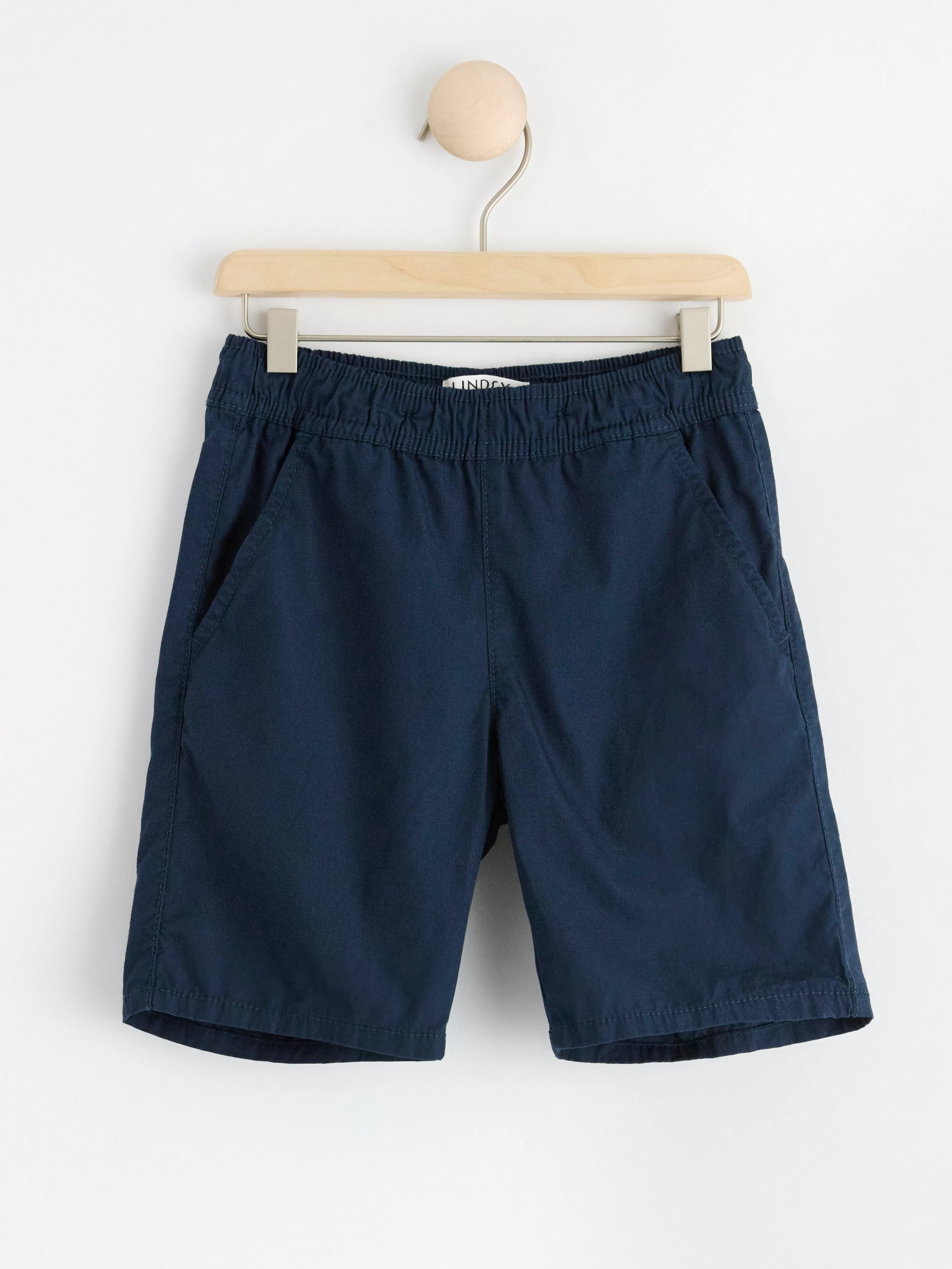 Barn Lindex Sven Poplinshorts Med Raka Ben Och Normalhog Midja