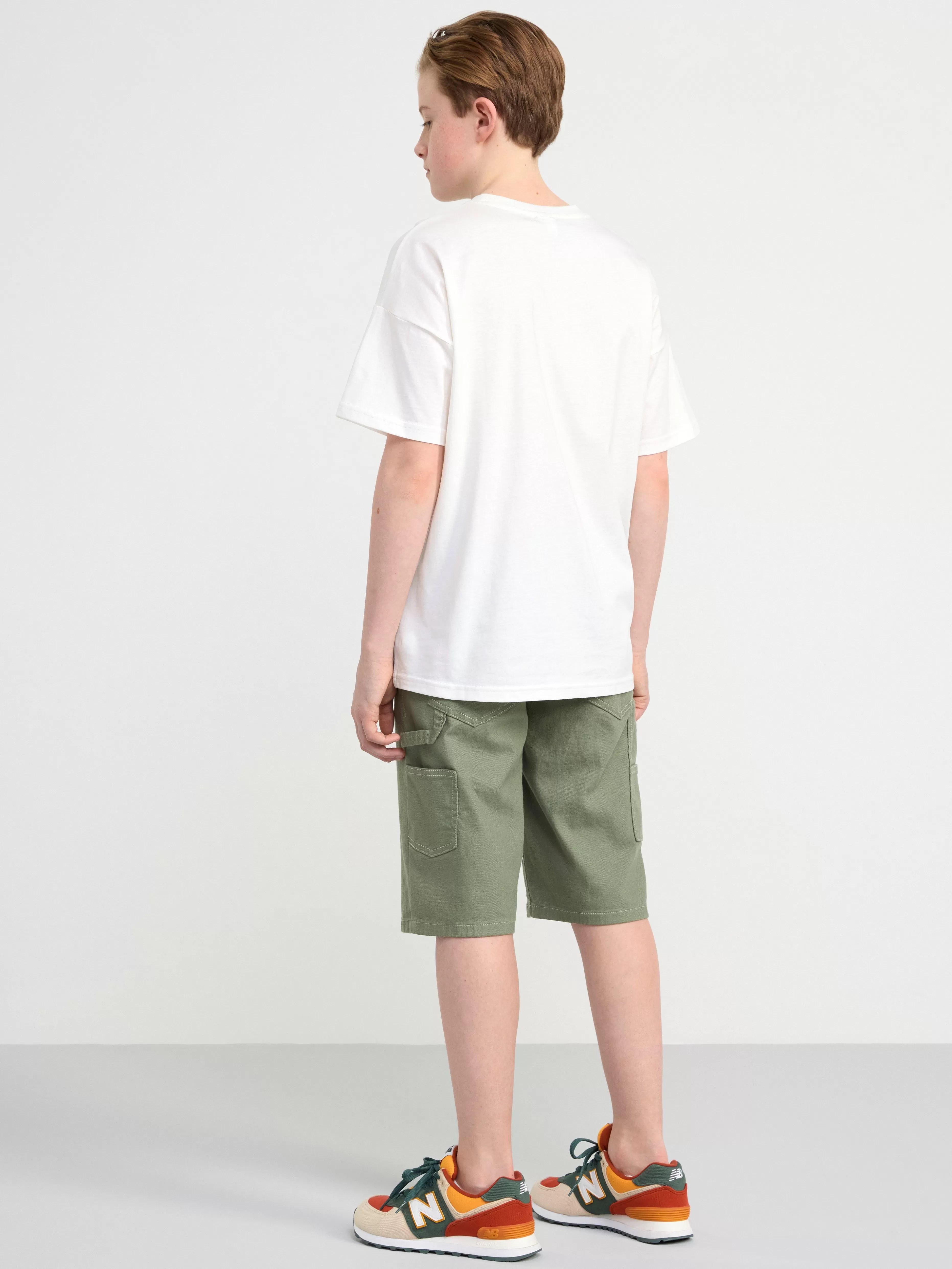Barn Lindex Vilgot Vida Shorts Med Normalhog Midja I Bomullstwill