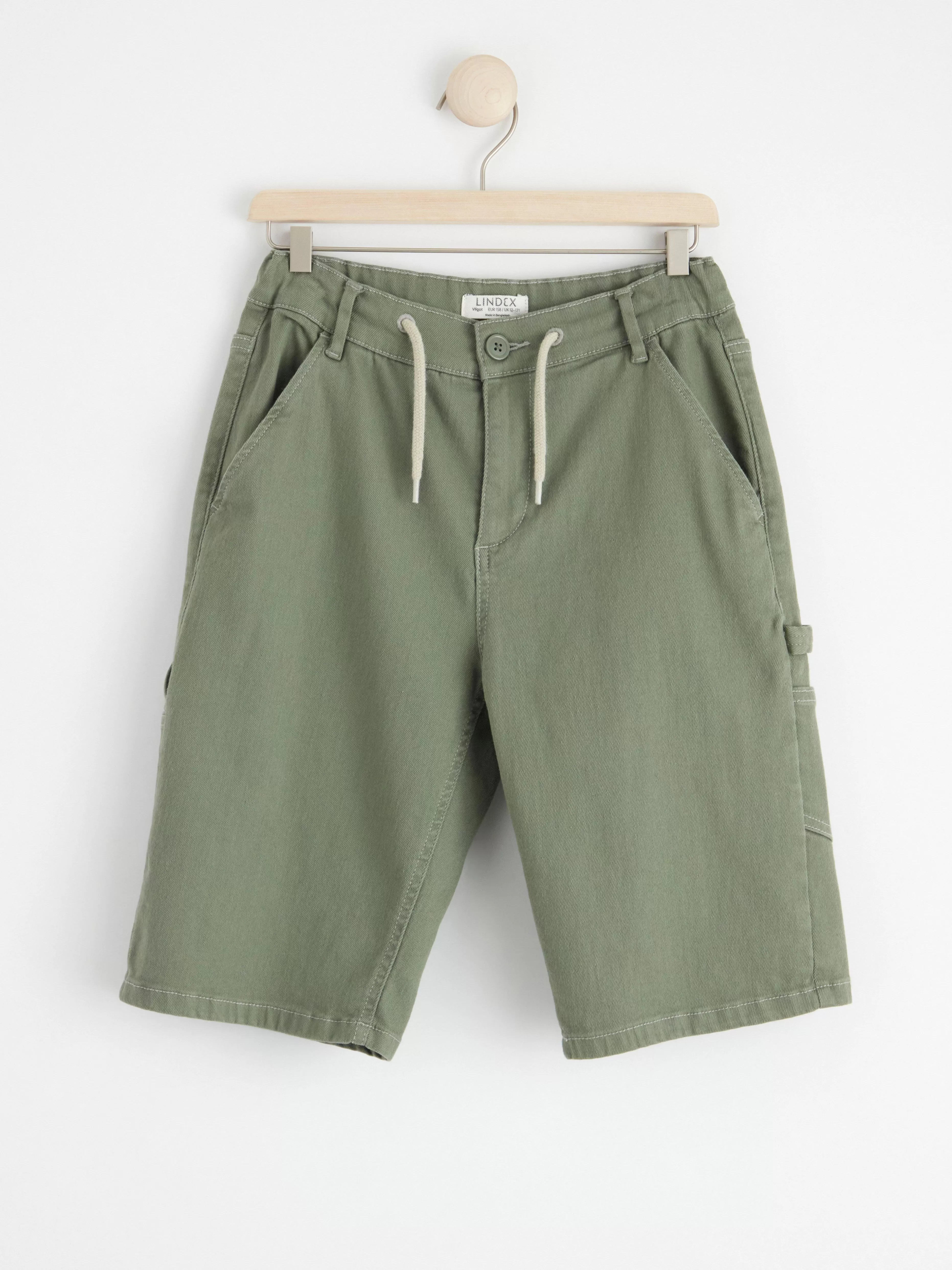 Barn Lindex Vilgot Vida Shorts Med Normalhog Midja I Bomullstwill