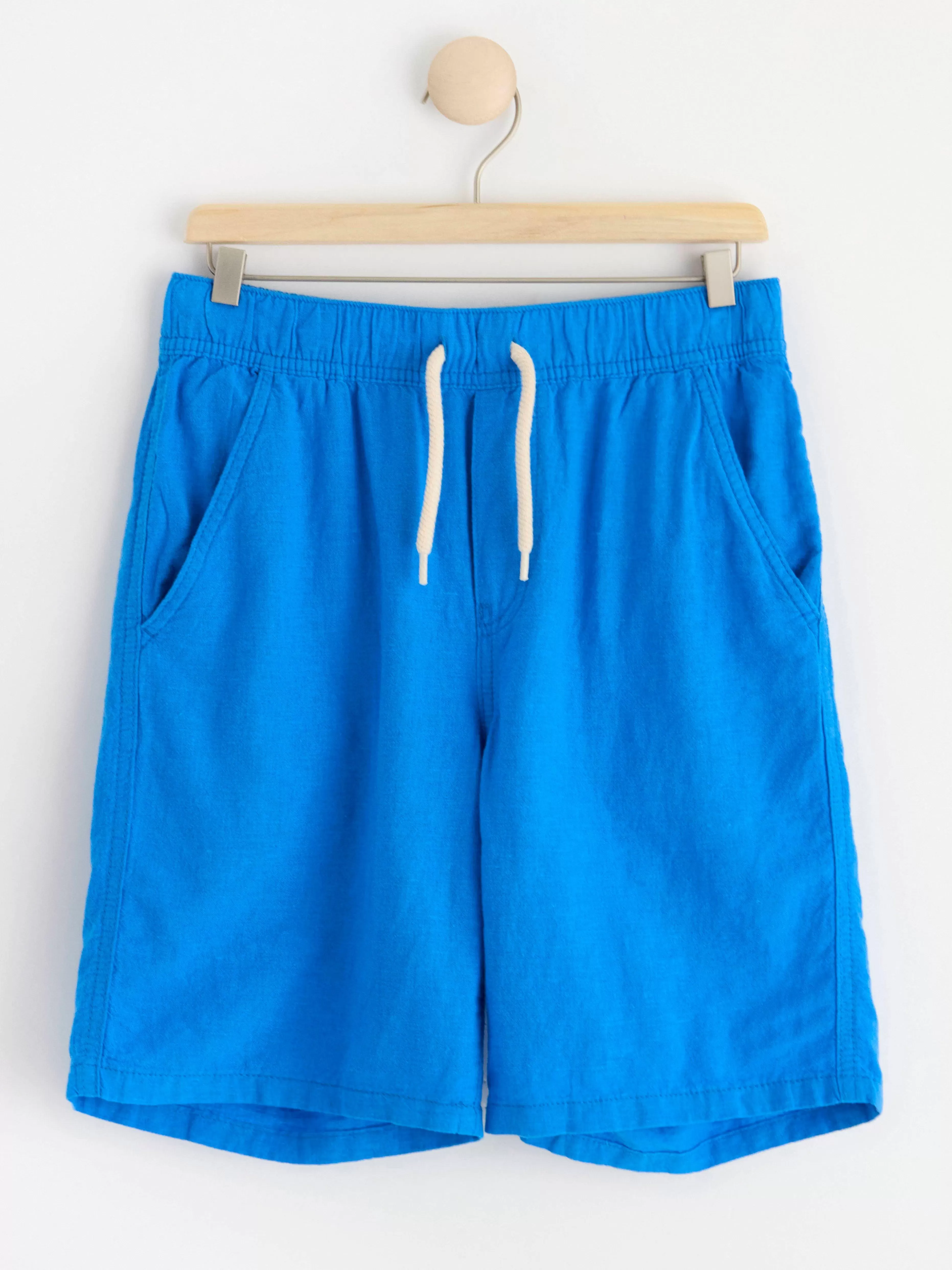 Barn Lindex Vilgot Vida Shorts Med Normalhog Midja I Linneblandning